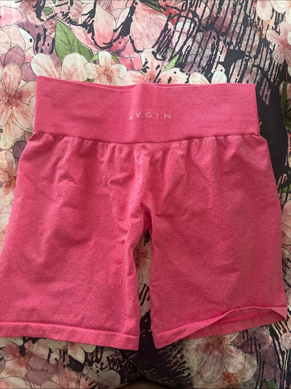 NVGTN Hot Pink High-Waist Bike Shorts
